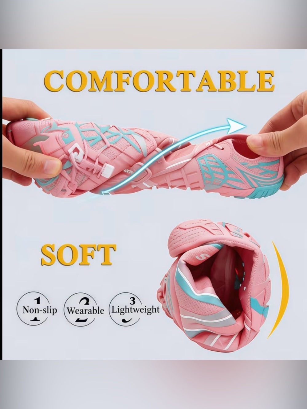 Women's Barefoot Quick-Dry Water Shoes Non-Slip Shoe - Picture 6 of 6